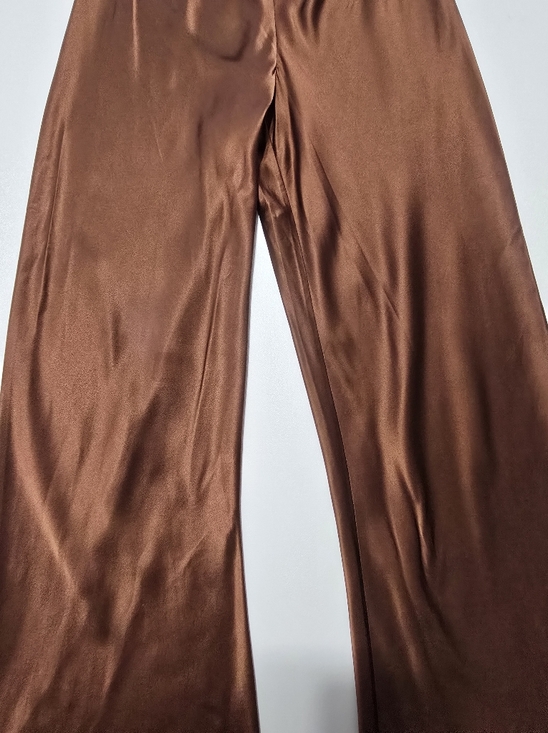 Silk Laundry Brown Bias Cut Pants Size XS - Picture 5 of 15
